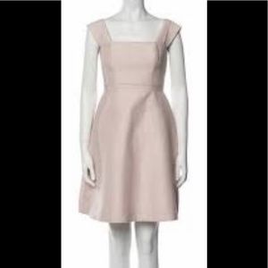Halston Pink Square Neckline Mini Dress. Size 8.